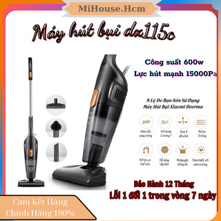 Máy hút bụi cầm tay gia đình deerma dx115c | chính hãng bh 12 tháng - công suất 600w