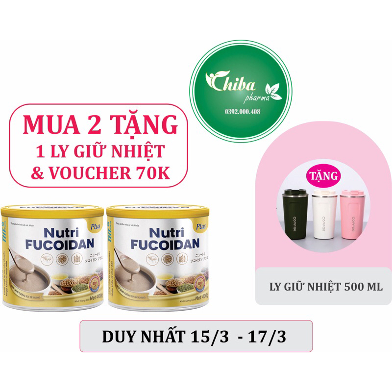 Sữa hạt Thực Dưỡng Nutri Fucoidan Plus lon 500gr-Bữa ăn cân đối và khoẻ mạnh