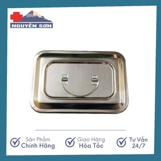 Khay đựng dụng cụ y tế kèm nắp, hộp đựng dụng cụ y tế Inox