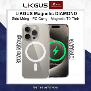 Ốp Trong Từ Tính Siêu mỏng LIKGUS Magnetic DIAMOND Không Ố Không Dây Slim Case Chống Ố  Hít nam châm cho Iphone HD Store