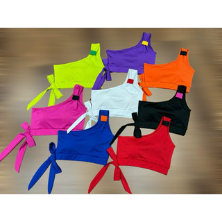 BRA Lệch Vai [MẪU MỚI] chất thun thể thao co dãn 4 chiều sẵn đệm mút dành cho nữ TẬP ZUMBA, GYM, YOGA, NHAY AEROBIC