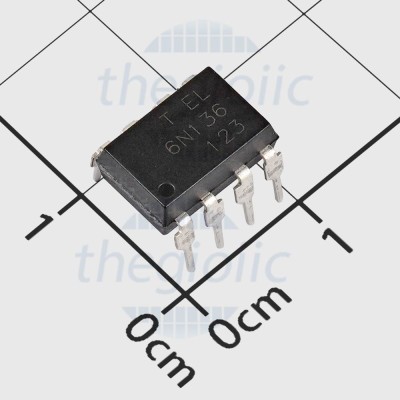 [3 Cái]- 6N136 OPTOISO 5KV TRANS W/BASE 8DIP