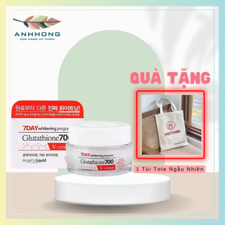 Kem dưỡng trắng Angel's Liquid 7 Day Whitening Program Glutathione 700 V-Cream 50ml sáng da, mờ thâm nám, ngừa lão hoá