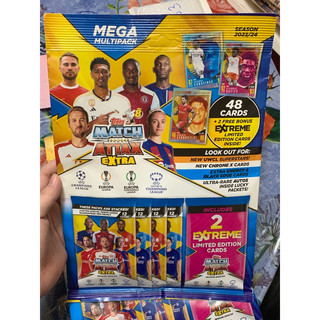Gói mega multipack thẻ cầu thủ match attax extra 23/24