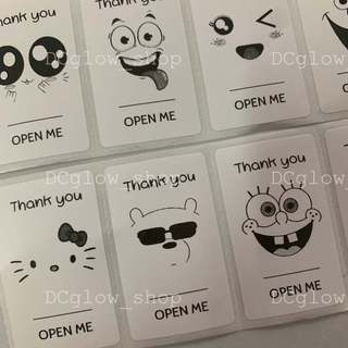 STICKER CUTE - Tem dán trang trí hộp, túi giấy, ly trà sữa, ly nước, tem niêm phong, sticker, nhãn dán size 5x3cm