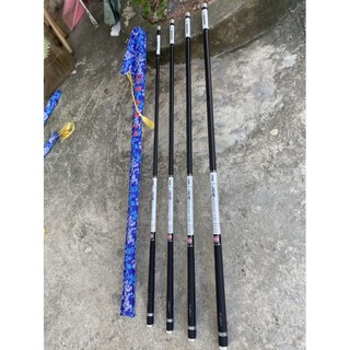 cần câu tay gw 5h size  5m4 catbon tặng ngọn phụ