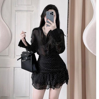 Set váy kim sa lấp lánh sang chảnh