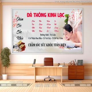 Tranh spa - tranh duong sinh spa thu phap 08022023 ho