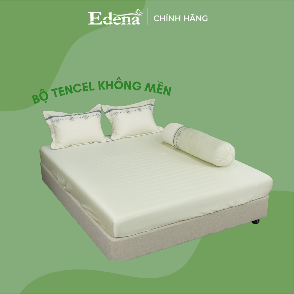 Bộ ra bọc Tencel 4 món Edena, chất liệu Tencel cao cấp