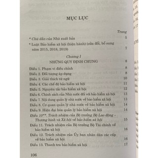Sách- Luật Bảo Hiểm Xã Hội (hiện hành) (Sửa đổi, bổ sung năm 2015, 2018, 2019)
