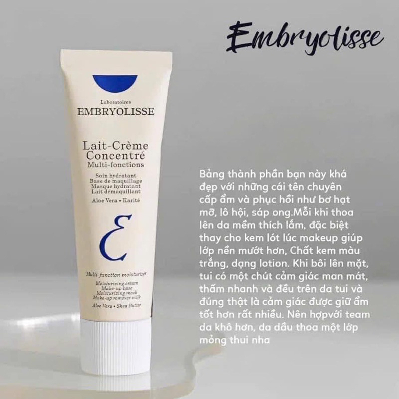 Kem dưỡng ẩm Embryolisse