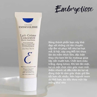 Kem dưỡng ẩm Embryolisse