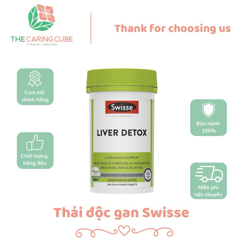 Viên uống thải độc gan Swisse 200 viên