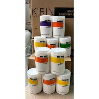 Hấp dầu Collagen phục hồi tóc KIRIN hương hoa hướng dương 1000ml có tặng nón trùm
