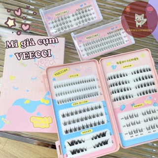   VEECCI  Set Lông Mi Giả VEECCI Mi Cụm Anime Tách Sợi Trang điểm tự nhiên 