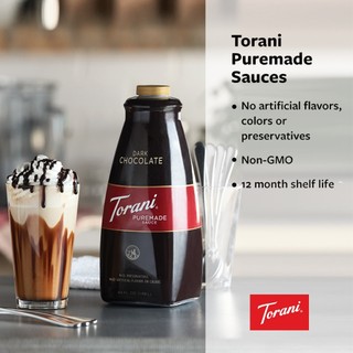 Sốt Socola Đen Torani Puremade Dark Chocolate Flavored Sauce Mỹ