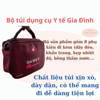 Bộ dụng cụ , túi đựng dụng cụ y tế gia đình hàng khuyến mãi của sữa Glucena