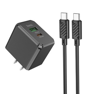 Củ sạc và dây type-c sang type c hoco cs14 có cổng type c với usb, pd20w + 18w