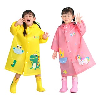 Áo Mưa Hoạt Hình Xuất Hàn Cho Bé - Áo Mưa Cao Cấp Chất Liệu EVA Mẫu Mới Siêu Hot
