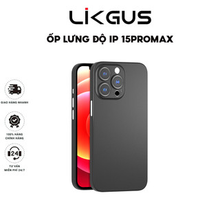 Ốp Lưng Chính Hãng Likgus Độ IP 15,15 Pro max Cho IP 11-12-13-14-15 Các Mã Pro-Plus-Promax - Bảo Vệ Cụm Camera Siêu Đẹp