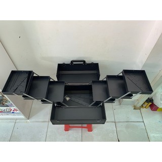 Cốp đa năng cốp nhôm 3 tầng đựng mỹ phẩm, dụng cụ phun xăm, nối mi, đồ nail chuyên nghiệp