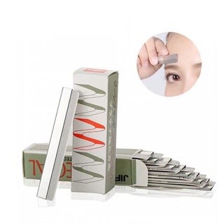 Hộp nhỏ 10 lưỡi Dao Cạo Lông Mày, lưỡi dao cạo lông mày Spacily Nhật bản HALOMI chính hãng