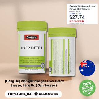 Viên giải độc gan Liver Detox Swisse, hàng Úc .