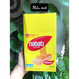 Bánh Kem Xốp Phô Mai Richeese Nabati Cheese Cream Wafer (Hộp 20 thanh x 6g)