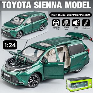 Mô hình xe bằng kim loại dòng 7 chỗ  Toyota Sienna Mpv 1:24 Hengteng Model OT416