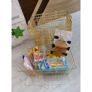 Rổ sắt, giỏ siêu thị đựng đồ size 28cm / 36cm