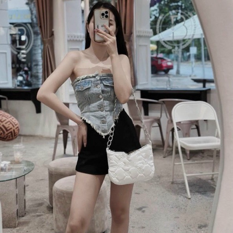 ÁO ỐNG JEAN HOTTREND _ HÌNH THẬT