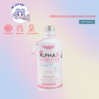 Sữa Tắm Dưỡng Trắng Da Alpha Arbutin 3+ Plus Collagen Bath Cream 350ml