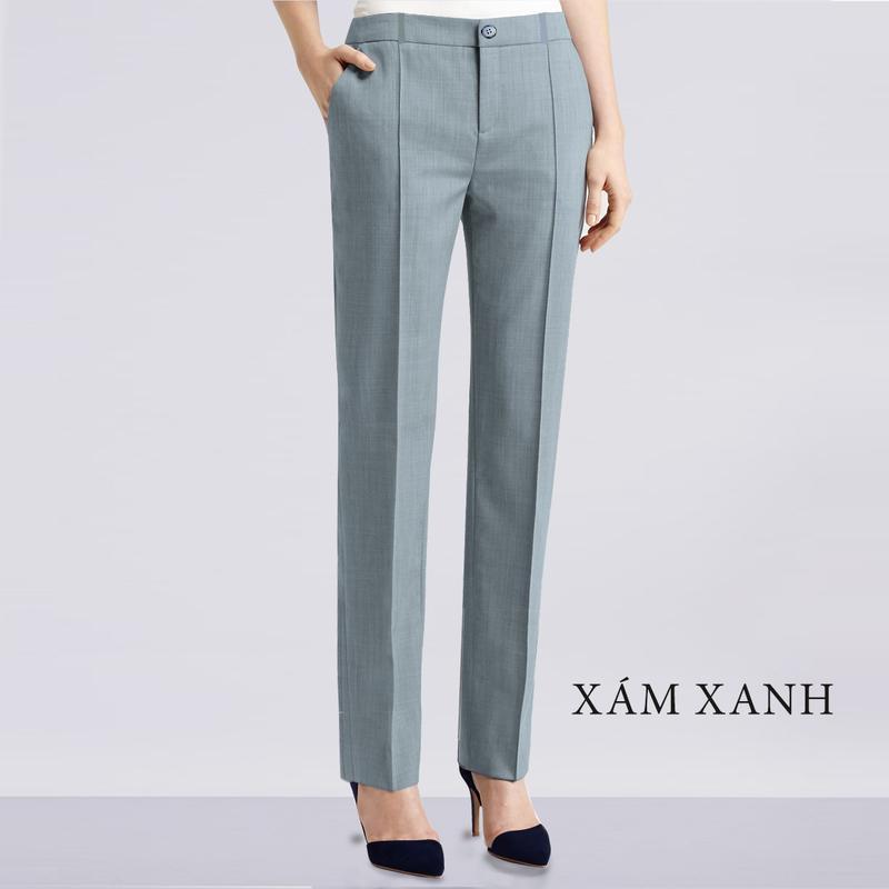 Quần tây công sở ống đứng Q02 - Màu Xám xanh - Zart Fashion