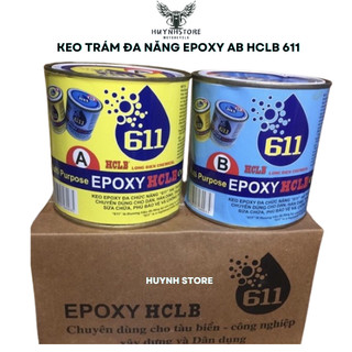 Keo Epoxy 611 A và B Multi Purpose dán đa năng, nhựa, gỗ, kim loại