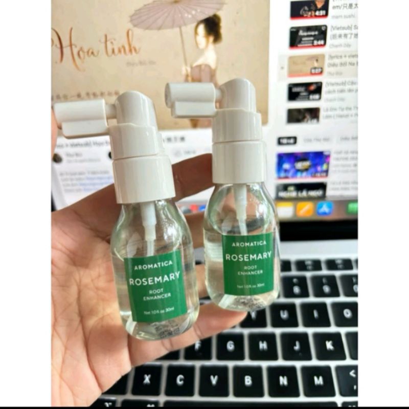 Tẩy da chết da đầu và xịt dưỡng mọc tóc Aromatica