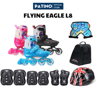 [ Tặng kèm phụ kiện] Giày trượt patin trẻ em Flying Eagle L8 - 8 bánh phát sáng, chính hãng cao cấp