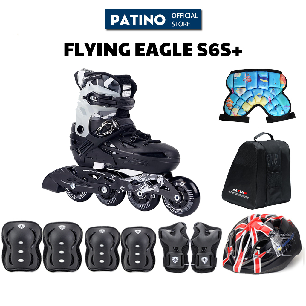 Giày patin trẻ em Flying Eagle S6S+ new chính hãng, patin cao cấp
