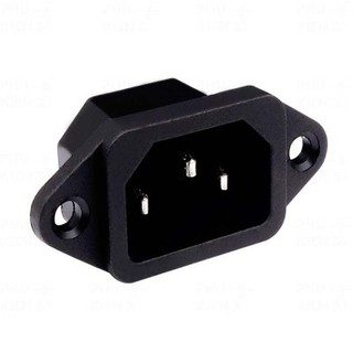 Jack nguồn AC 3 chân AC-04 chân nguồn nối cơm điện 10A250V AC 04 jack nguồn 3 chân hình thang đầu bắt ốc loại tốt