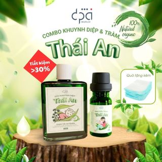 Combo dầu khuynh diệp và tinh dầu tràm thái an tiết kiệm - tặng 2 khăn sữa
