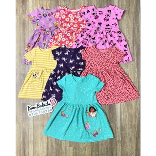 Đầm thun cotton bé gái disney jumping bean vnxk dư xịn 2023