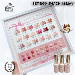Set thạch hồng 18 màu Rabia đẹp đỉnh