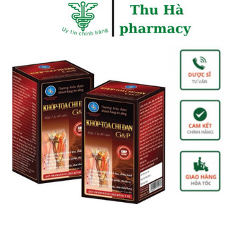 Khớp Toa Chi Đan G&P( Lọ 45v) - Hết đau thần kinh tọa, thần kinh liên sườn, đau mỏi vai gáy, đau thắt lưng, viêm đa khớp