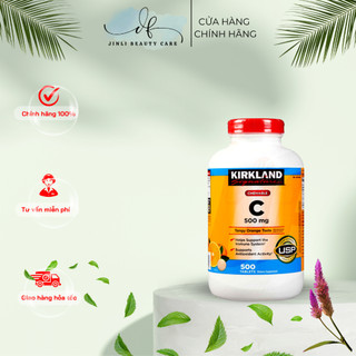Viên ngậm Kirkland Signature Vitamin C 500mg hộp 500 viên của Mỹ, viên uống bổ sung Vitamin C tăng sức đề kháng