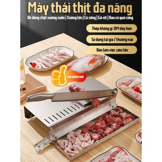 Máy thái thịt đa năng máy cắt thịt đa năng Máy thái thịt đông lạnh cắt xương đa năng inox 304,tiết kiệm thời gian