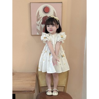 Váy Thiết Kế Trắng Thuê Hoa V8 [Từ 8-22 Kg]