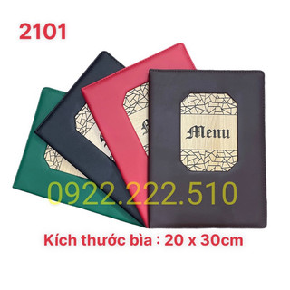 Bìa da menu cao cấp 2101