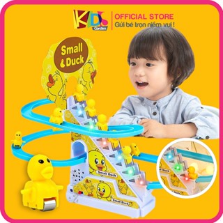 Vịt leo cầu thang đồ chơi cầu trượt vịt vàng 3 đến 9 con có nhạc và đèn cho bé DC36 KIDSGARDEN