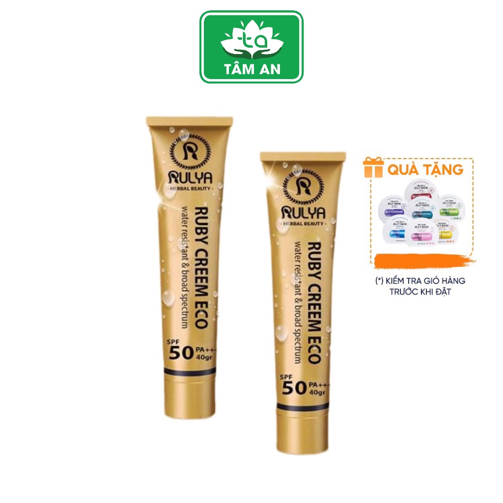 Combo2 Kem Che Khuyết Điểm Cao Cấp RULYA RUBY SUNCREEN ECO