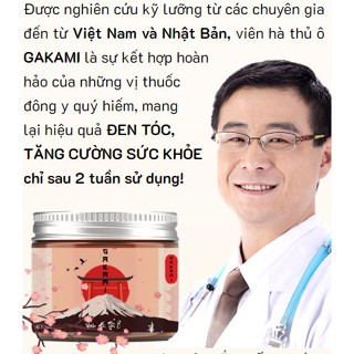 Viên uống Đen Tóc Hà Thủ Ô Gakami Nhật Bản Cải Thiện Tình Trạng Tóc Yếu