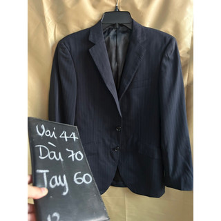 ❣️áo vest blazer nam xanh đen sọc dọc 1lỡp 1m70 2hands🍀